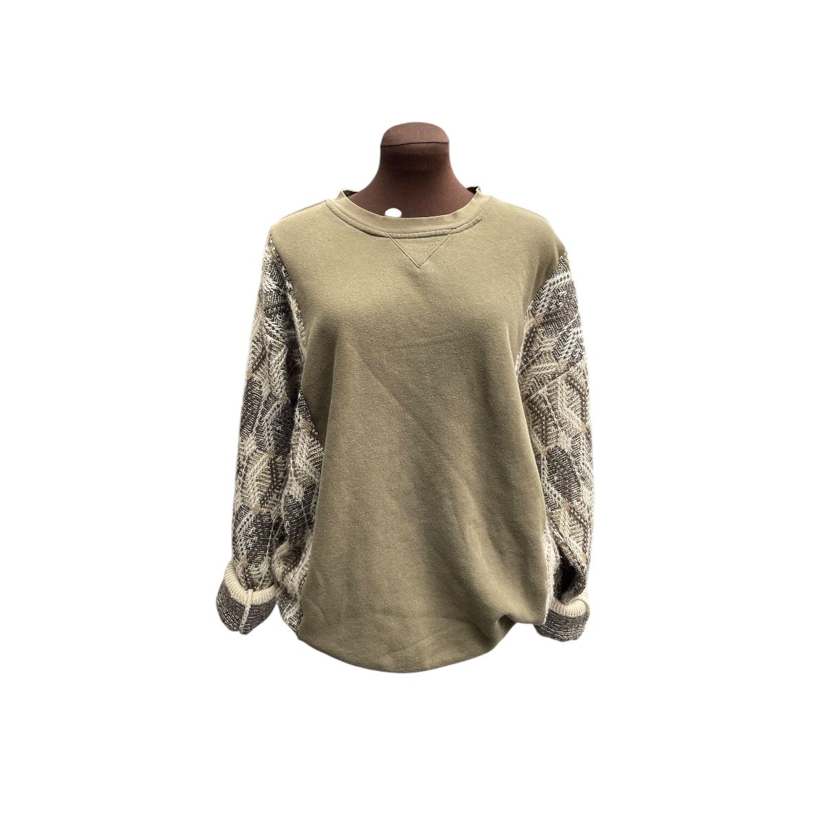 Coogi Style Oversized Upcycled and Reworked Sweatshirt