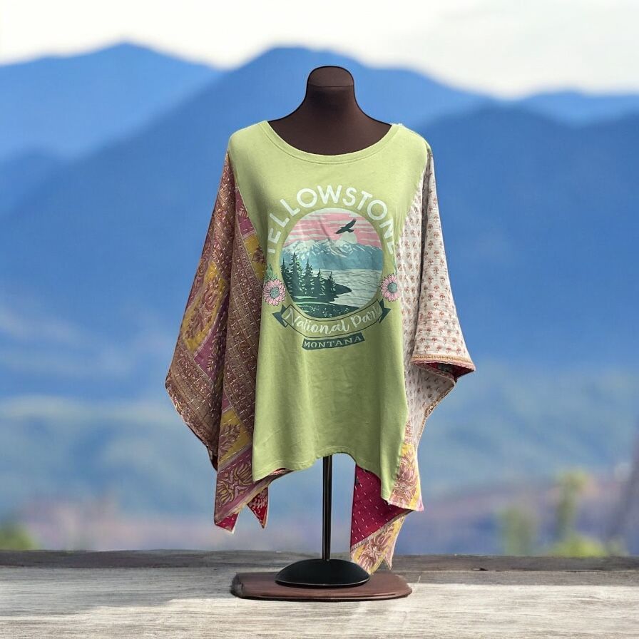 Yellowstone National Park Ladies Poncho / Ruana / Ladies Tunic