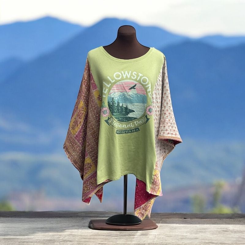 Yellowstone National Park Ladies Poncho / Ruana / Ladies Tunic