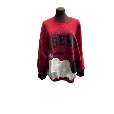 Football Vintage Upcycled Oversized Sweatshirt