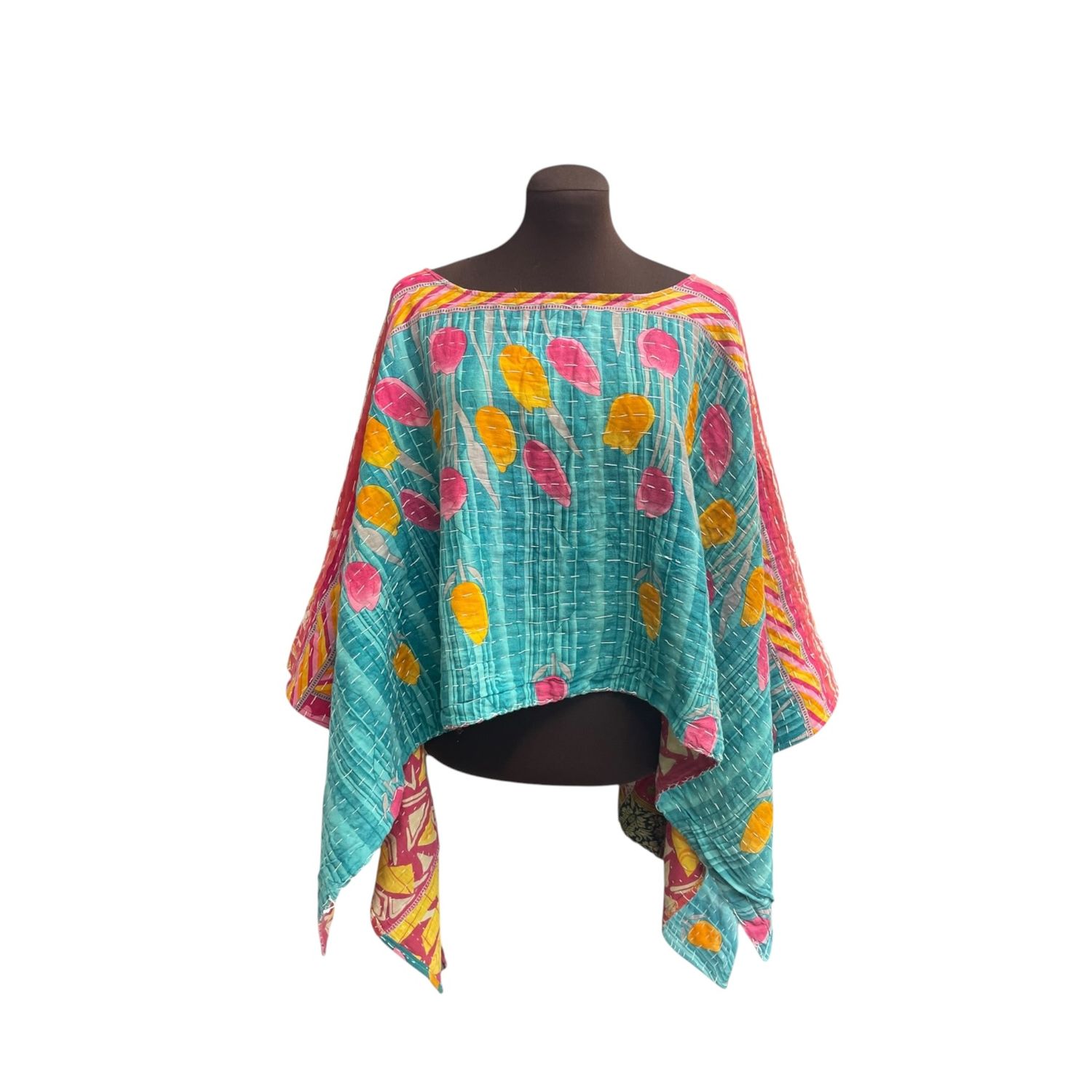 Tip Toe Through the Tulips Ladies Poncho / Ruana