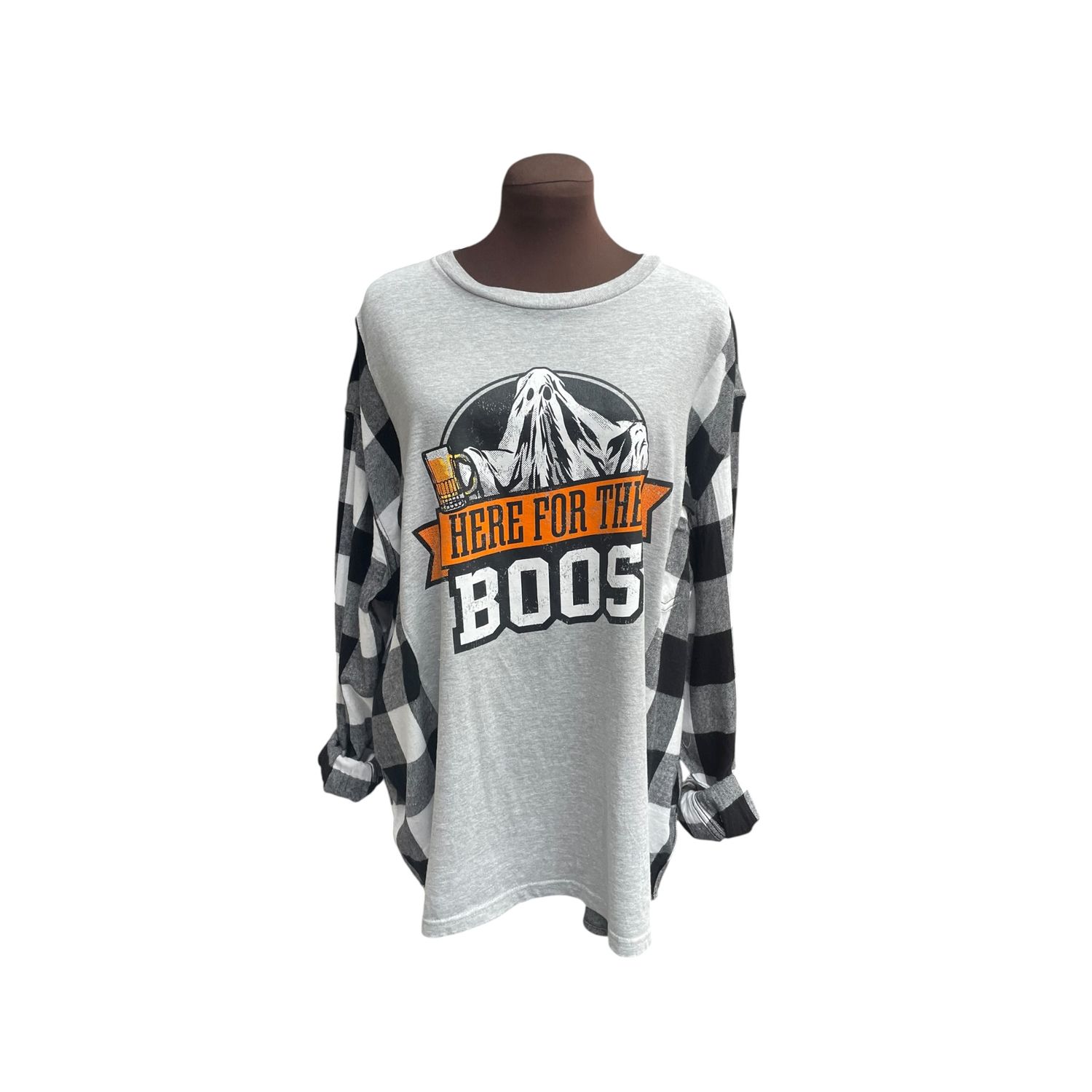 Halloween Upcycled Top / Here For The Boos