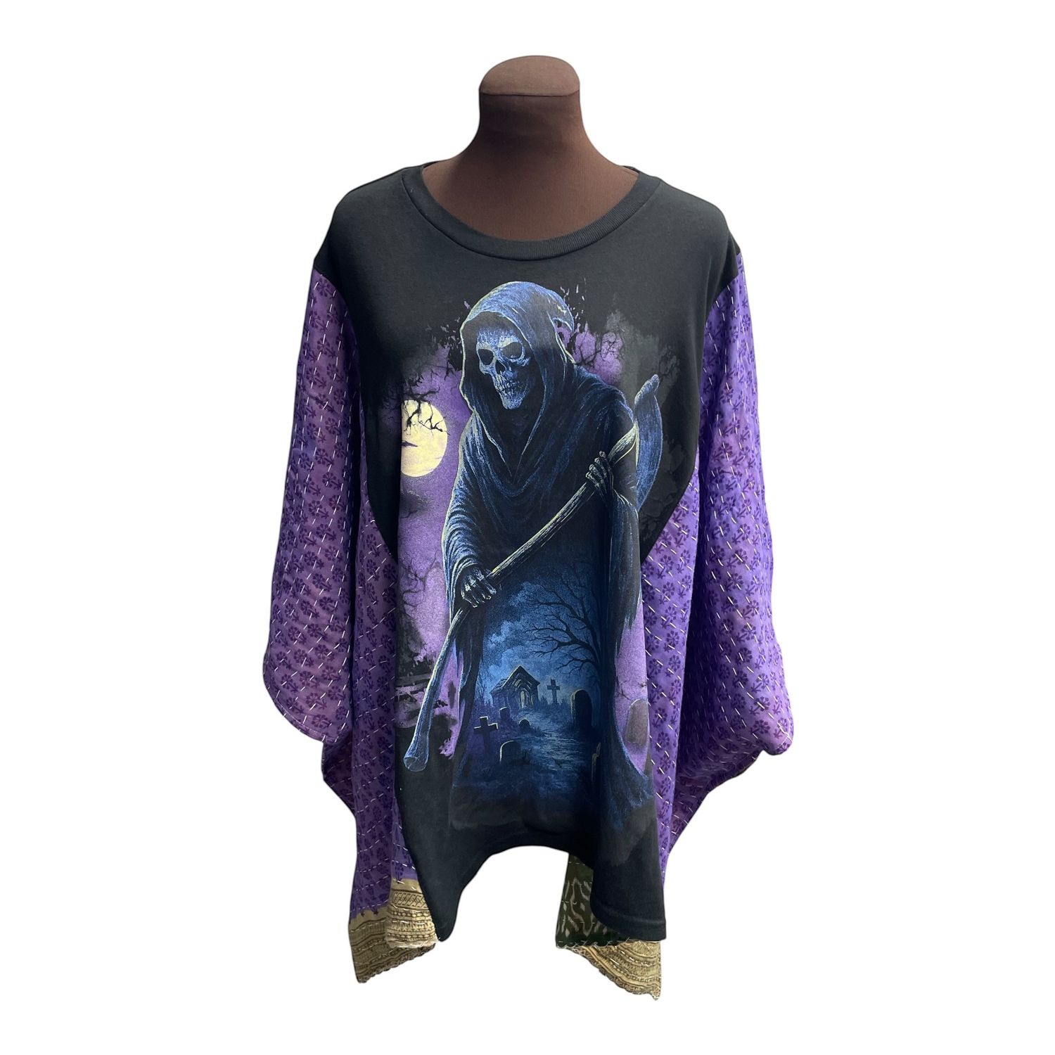 Grim Reaper Ladies Boho Poncho