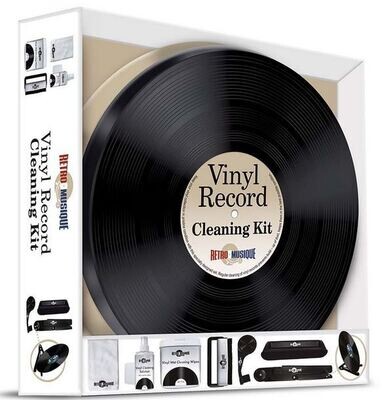 Vinyl Record Cleaning Kit in Round Tin