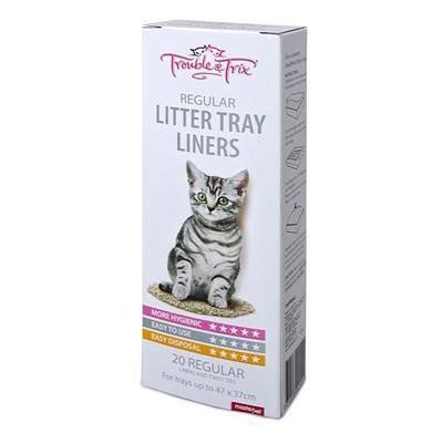 Trouble and Trix Litter Liners - 20 pack regular