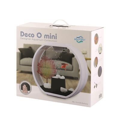 Blue Planet Aquarium Deco O Mini 10L White