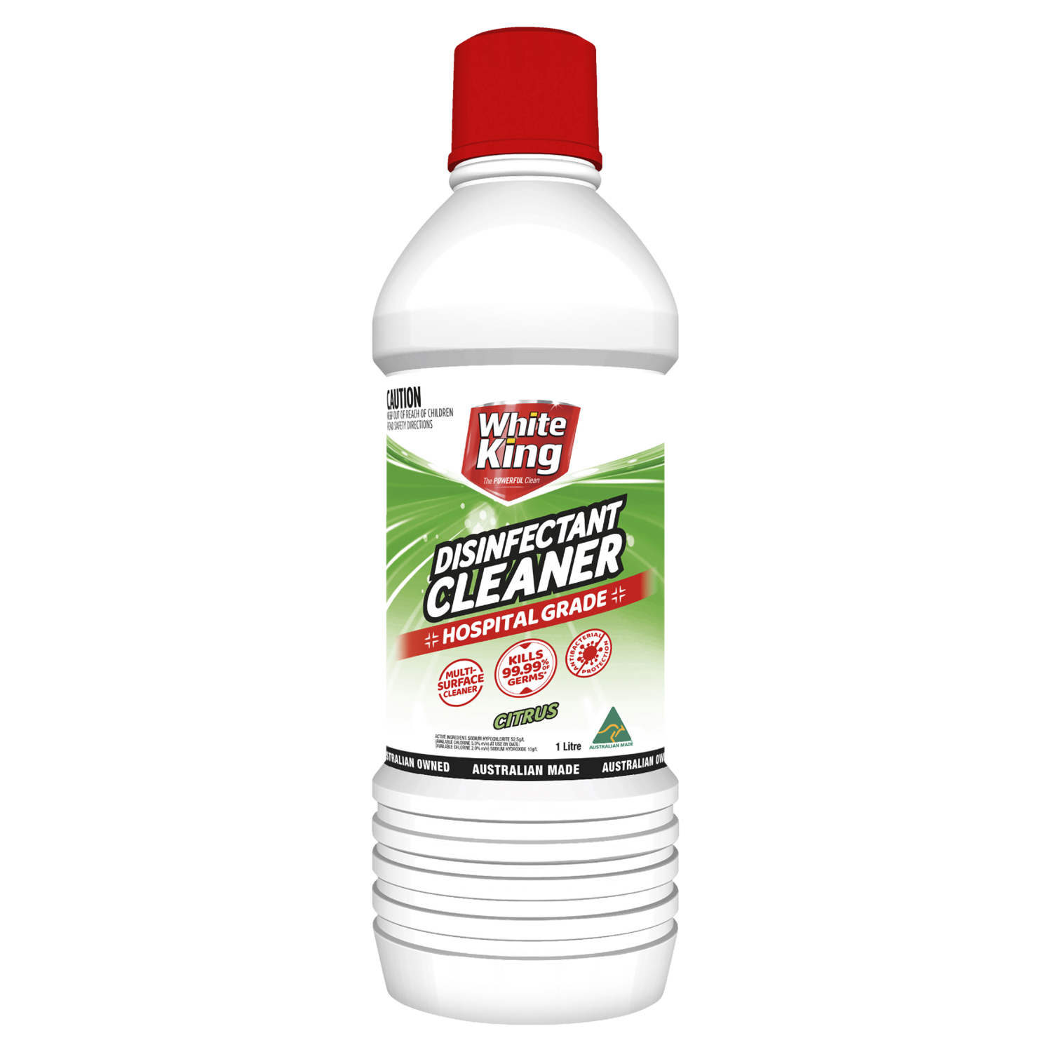 White King Disinfectant Cleaner Citrus 1L