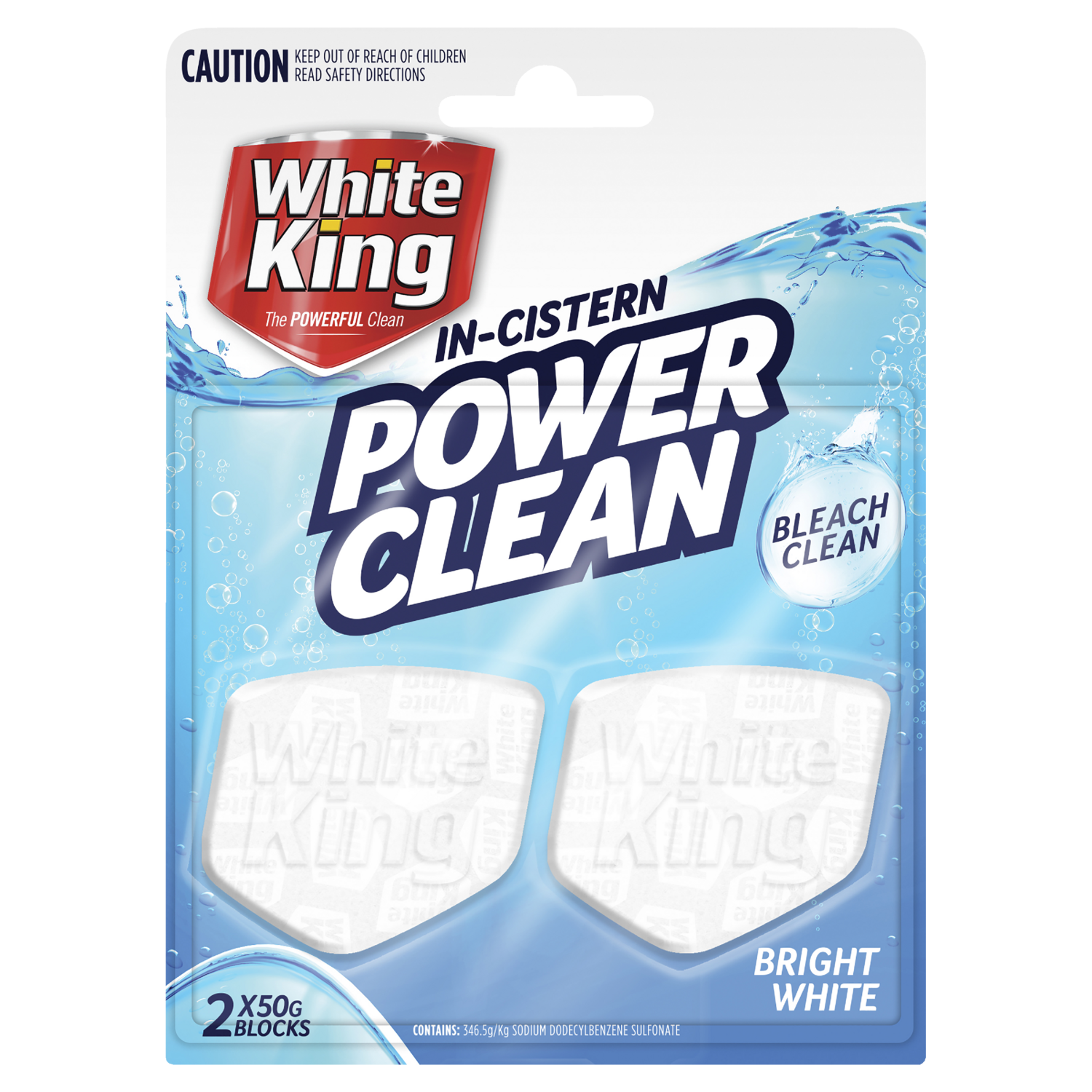 White King In-Cistern Blocks Bright White 2 Pack