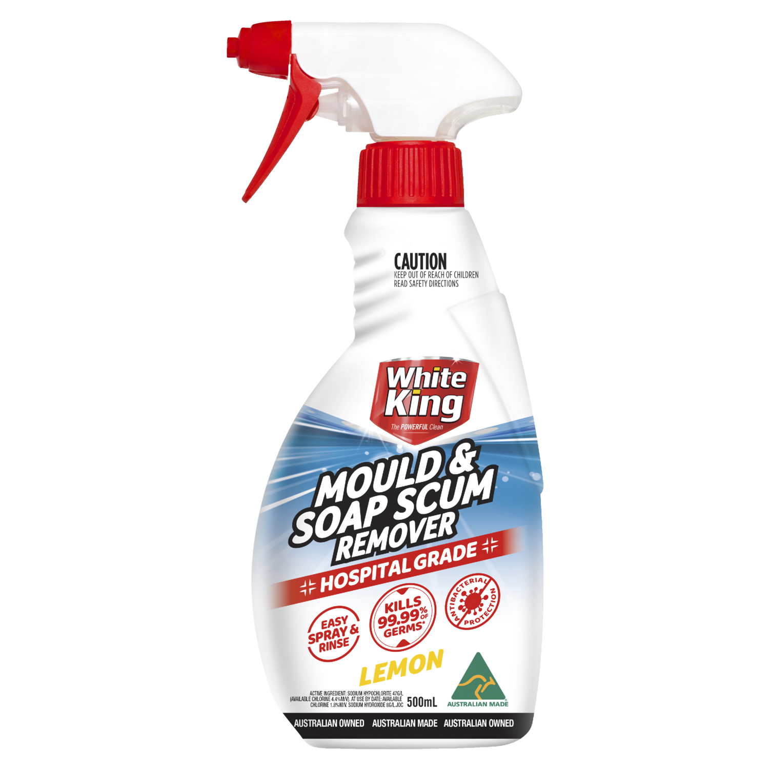 White King Mould &amp; Scum Remover Lemon 500ml
