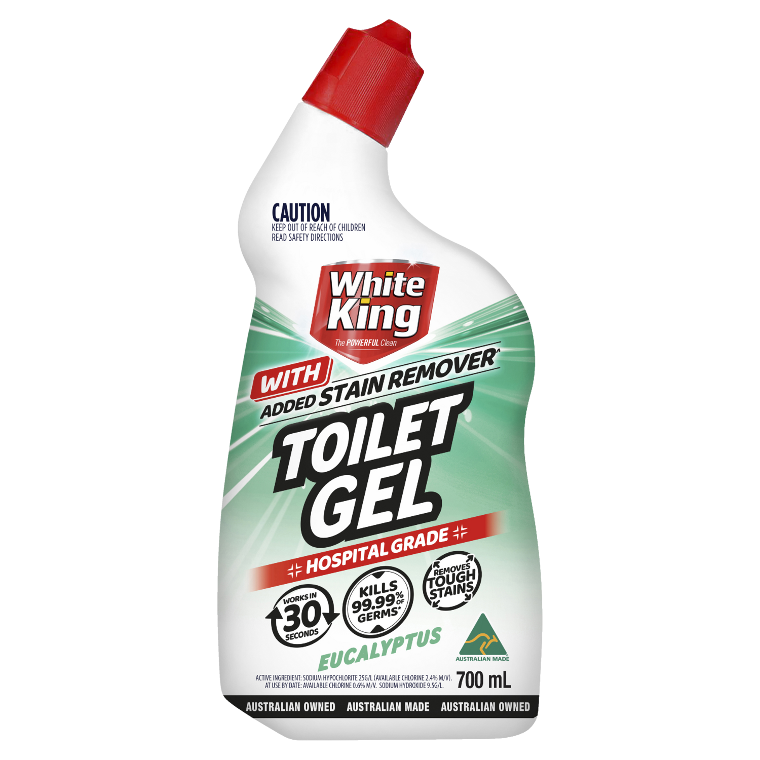 White King Eucalyptus Power Toilet Cleaner Gel | 700mL