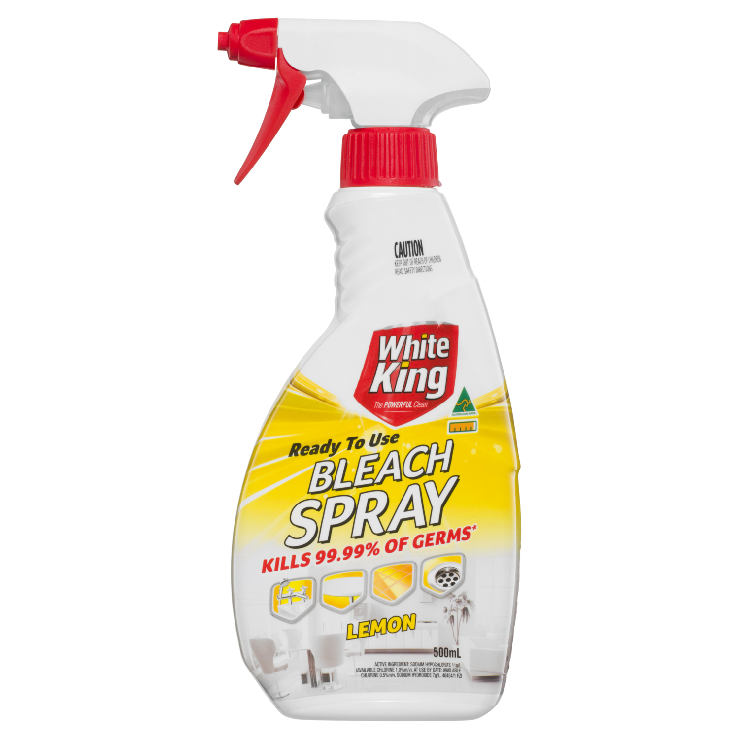 White King Bleach Spray Lemon 500 ml