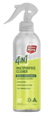 White King 4 In 1 Multipurpose Cleaner Spray Lemon Lime 500ml