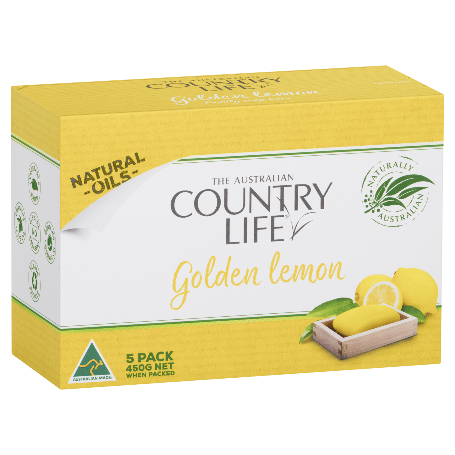 Country Life Golden Lemon Soap | 5 Pack