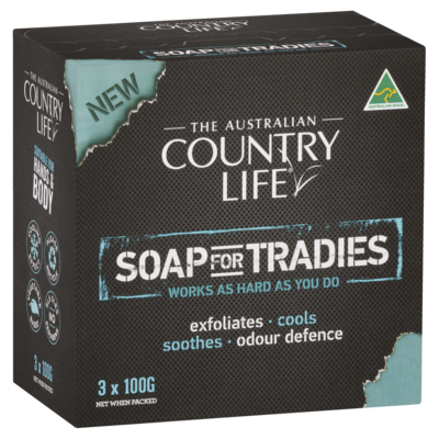 Country Life Tradie Soap | 3 Pack (3 x 100 gm)