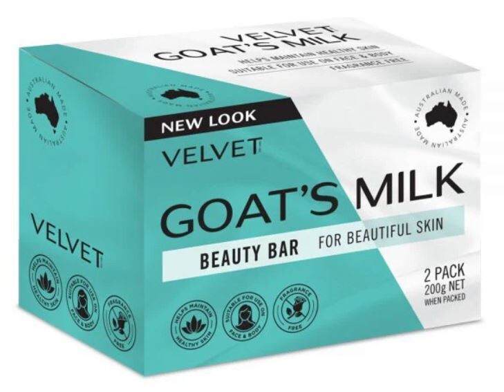 Velvet Goats Milk Beauty Bar 2 pack 200gm