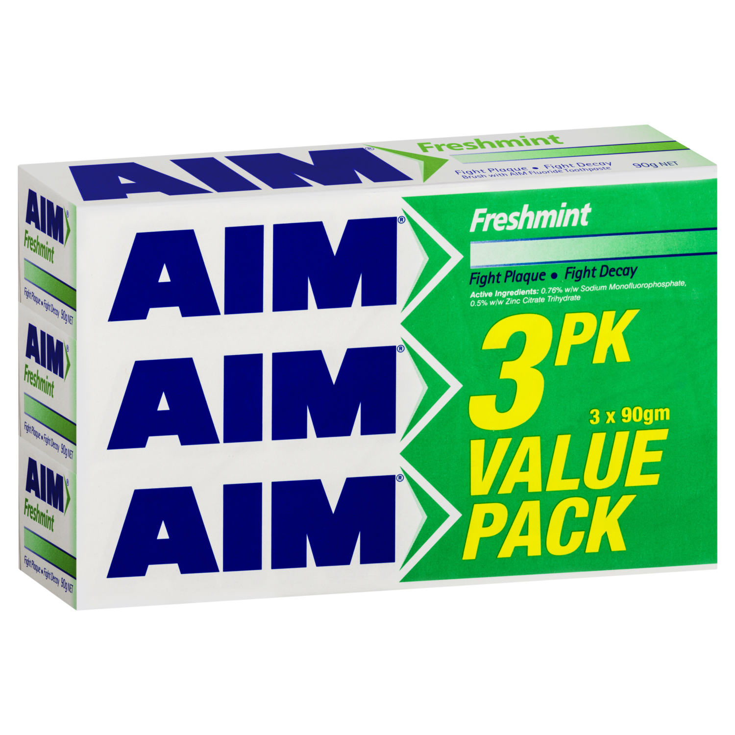 Aim Freshmint Value Pack Regular 3 PACK 270GM