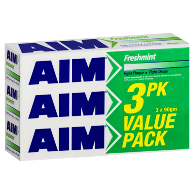 Aim Freshmint Value Pack Regular 3 PACK 270GM