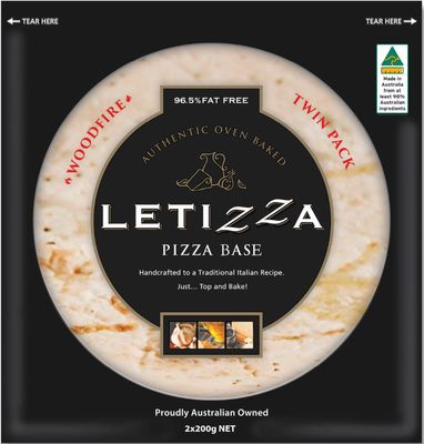 Letizza Pizza Base - Original Twin Pack Carton (12 Bases)