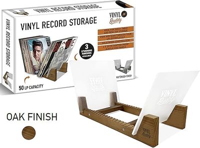 Vinyl Album Desk Rack- Oak