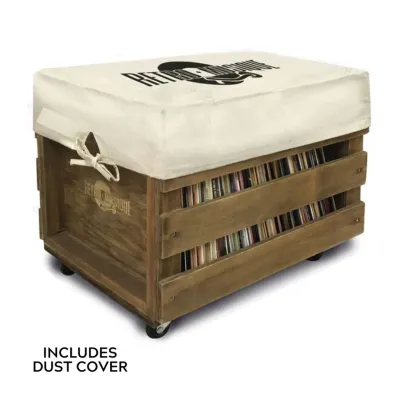 RM 12&#39; Wooden LP Crate - Natural
