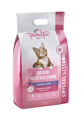 Trouble &amp; Trix Crystal Odour Neutralising Lavender Cat Litter 7L
