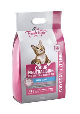 Trouble &amp; Trix Antibacterial Crystal Cat Litter 7L