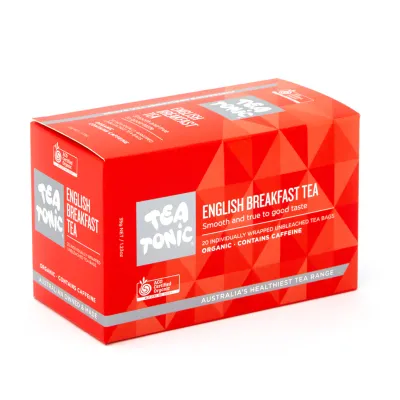 Tea Tonic - English Breakfast Tea - 20 Teabags Box Organic