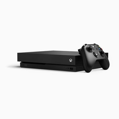 X Box One X Black