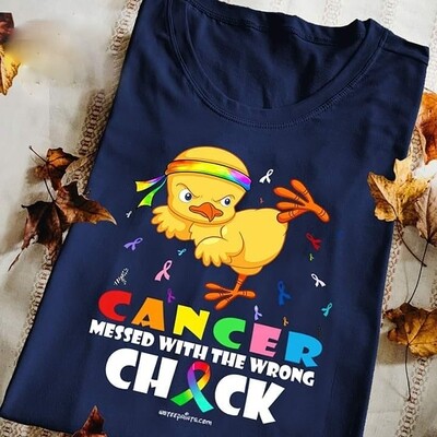 Duck Cancer Messed With The Wrong Check Shirt