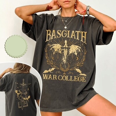 Basgiath War College 2 Sided Shirt, Fourth Wing Riders Quadrant Dragon Rider Shirt