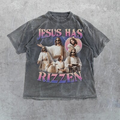 Jesus Has Rizzen Vintage Shirt, Retro 90s Christian Graphic Shirt