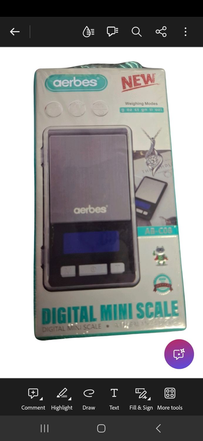Digital gram scale