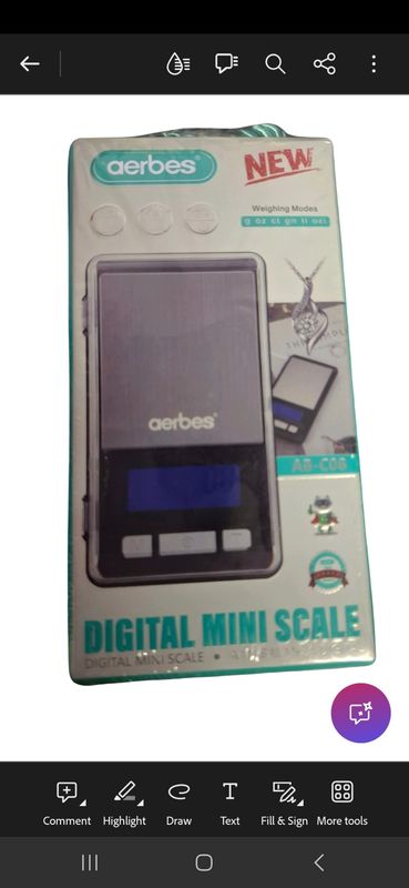 Digital gram scale