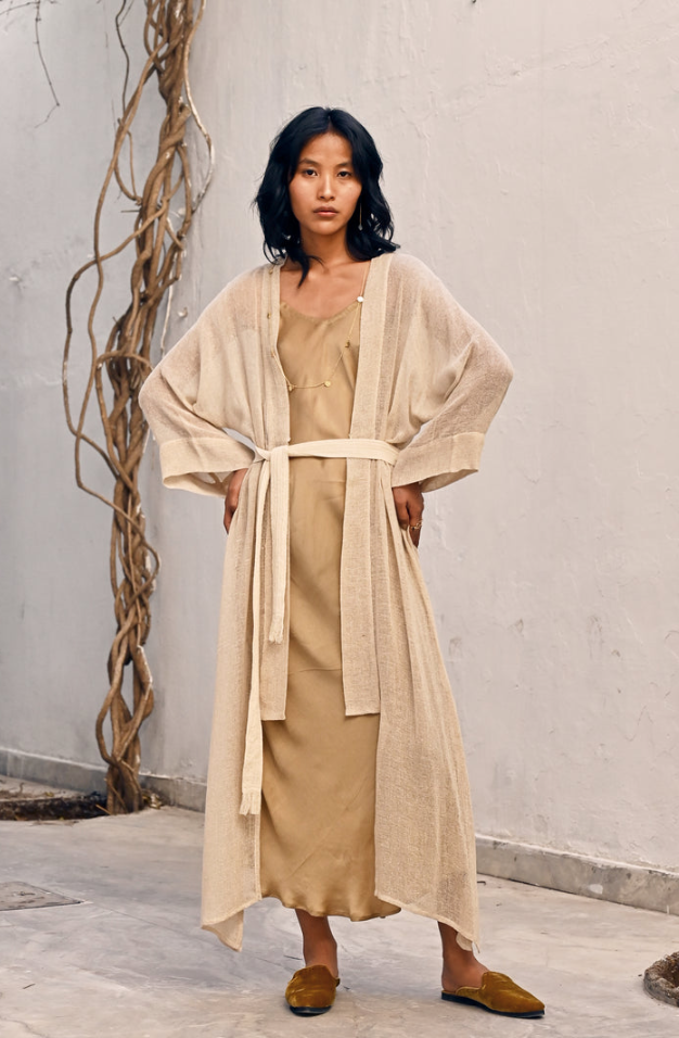 Hewa Kimono - Ivory, Colour: Ivory