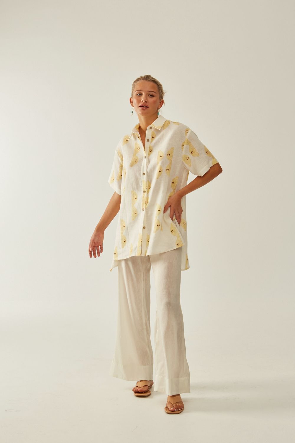 Antikleia Shirt - Amforeas/Ecru Bronze