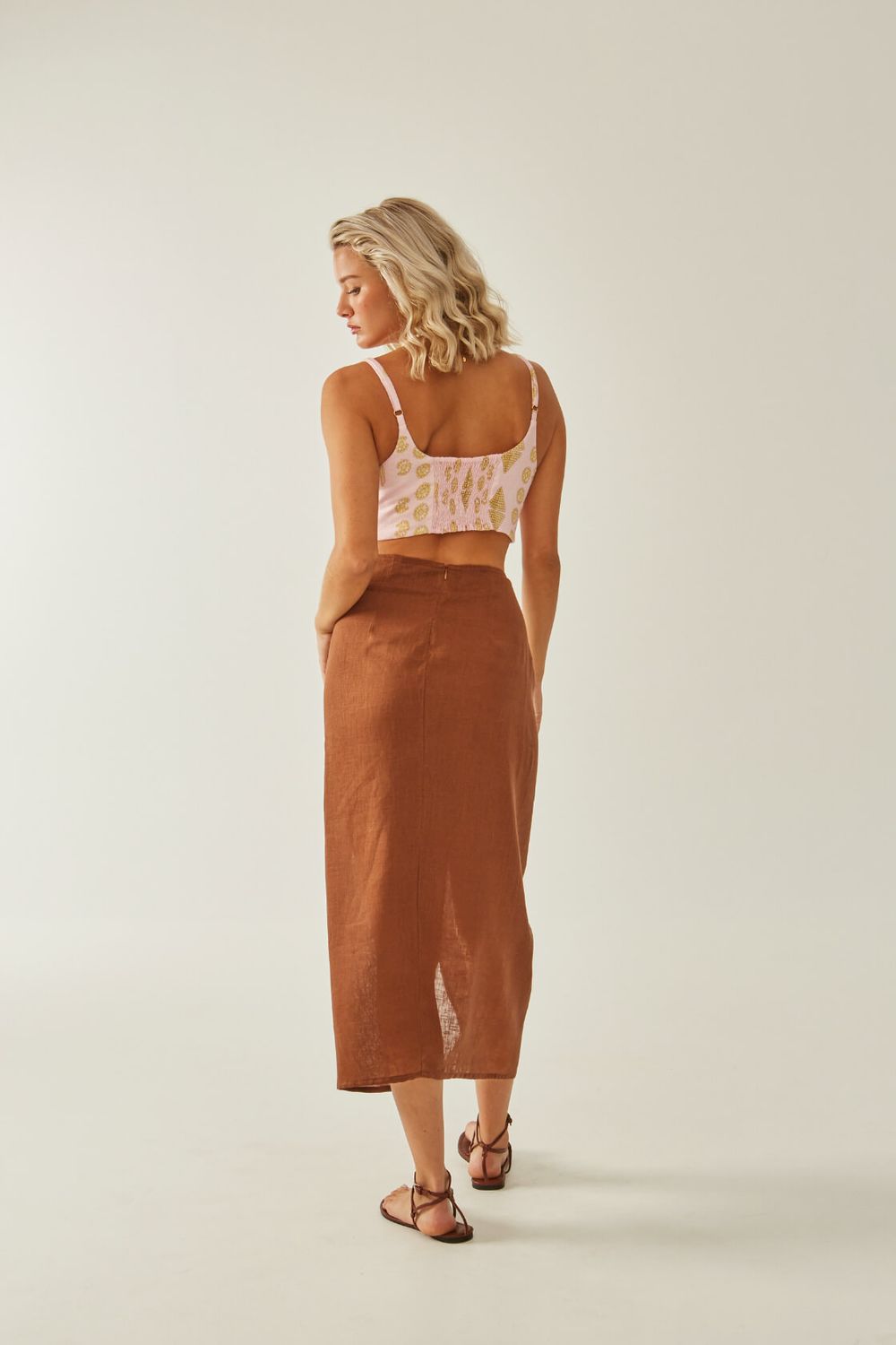 Ecru Wrap Skirt - Coconut