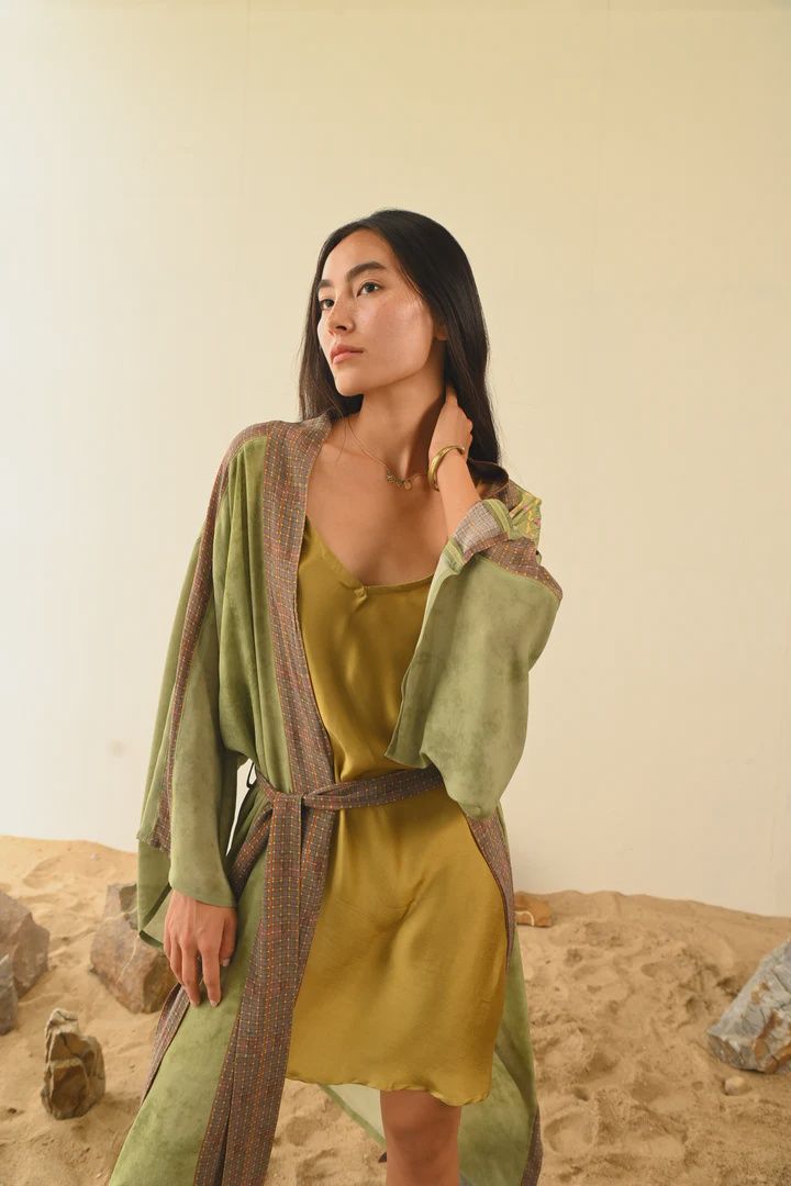 Short Rose Slip Dress - Dark Gold