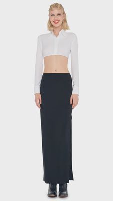 Side Slit Long Skirt