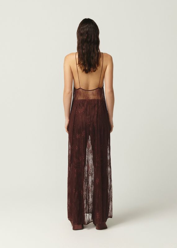 Chocolate Silk Bias Cut Pant