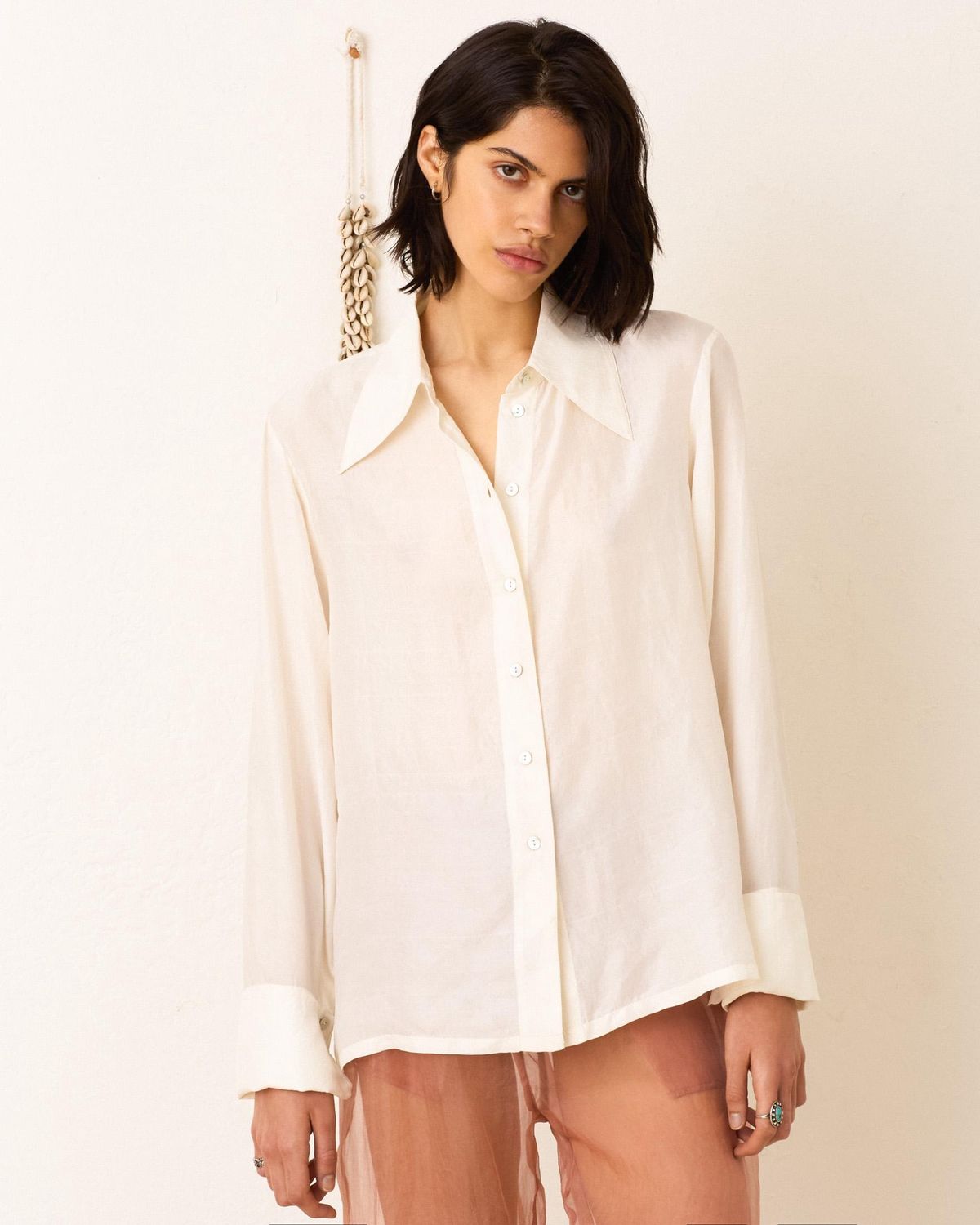 Dana Pearl Silk Shirt