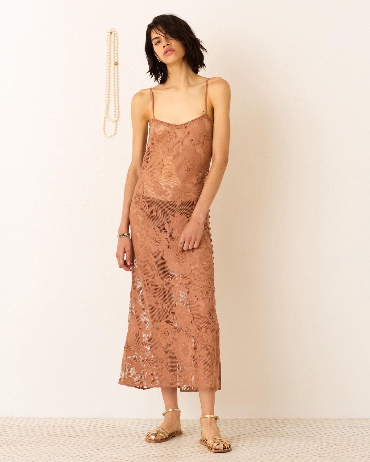Athens Mocha Lace Dress