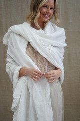 Skye Scarf/Sarong White Combo