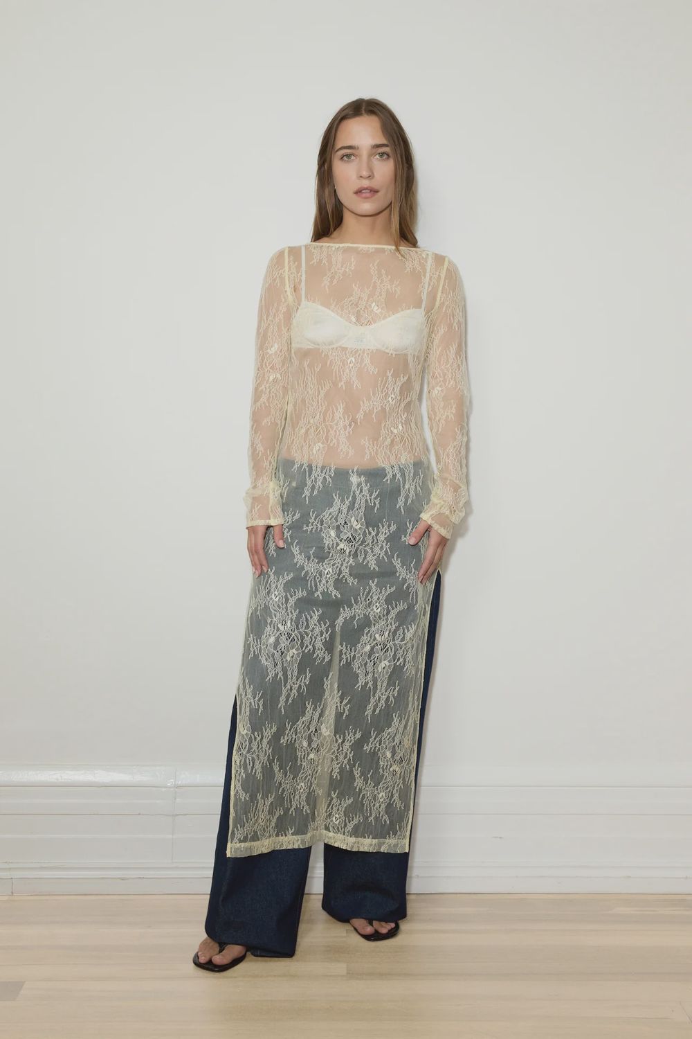 Lace Long Sleeve Dress