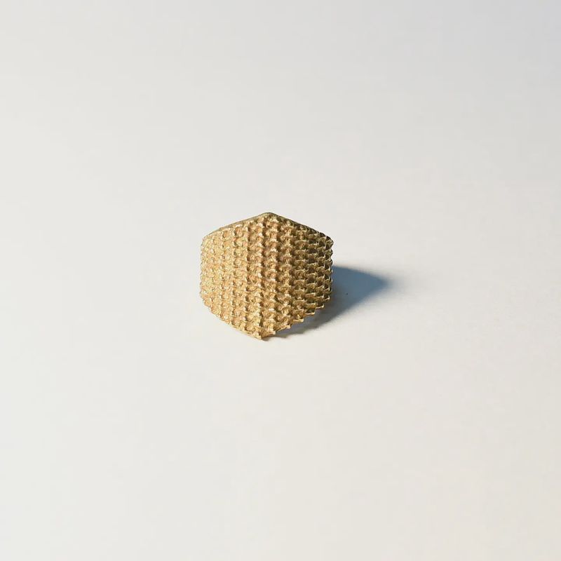 Woven Friendship Ring - Brass