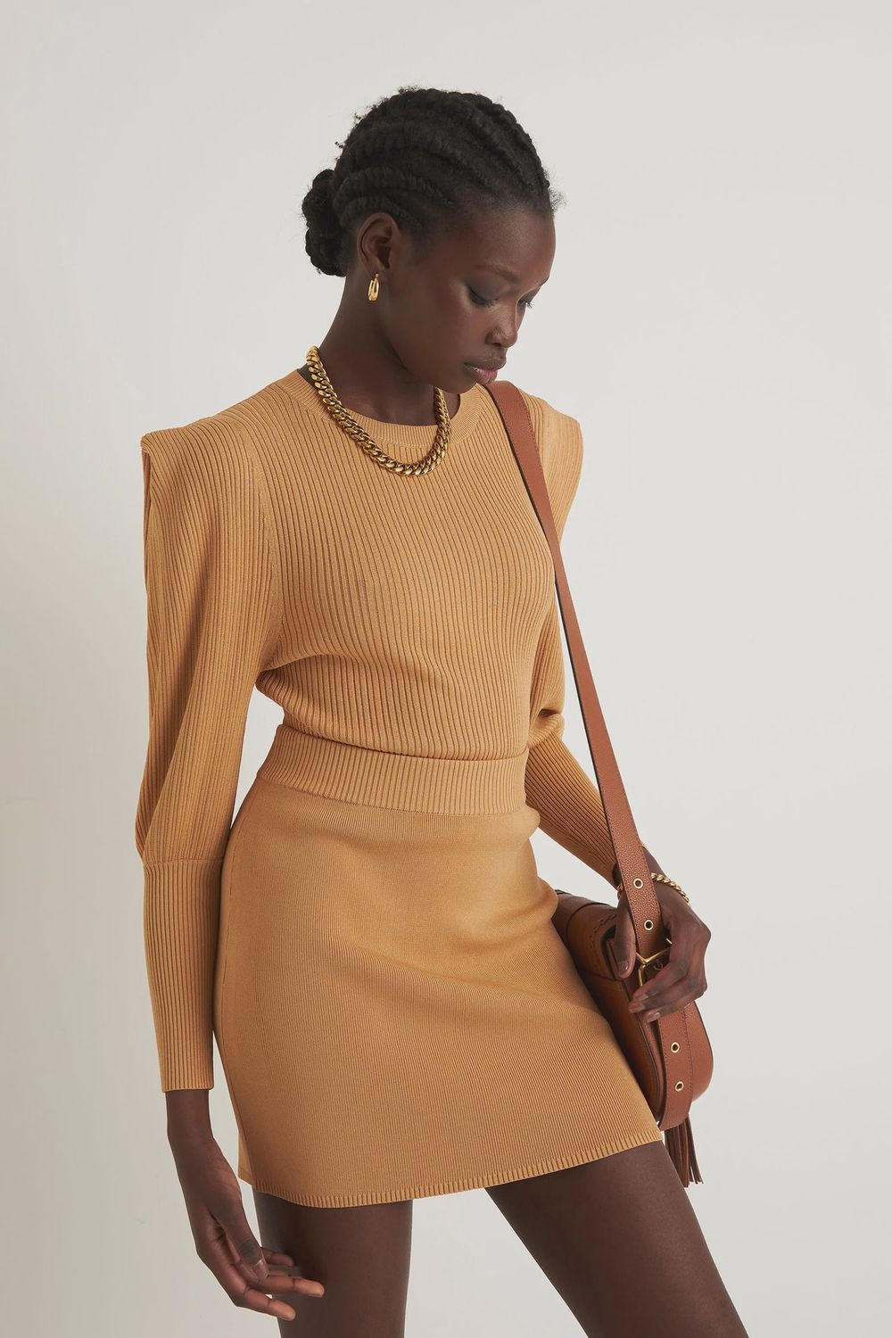 Terra Mini Skirt - Tan