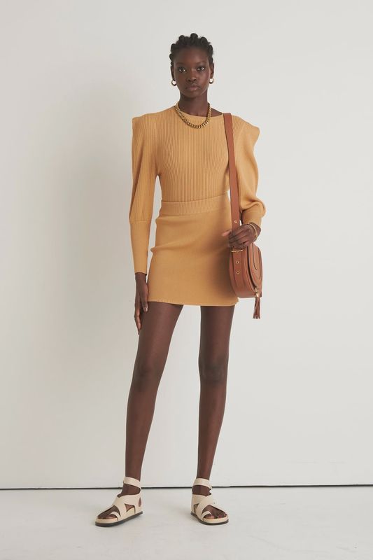 Terra Mini Skirt - Tan