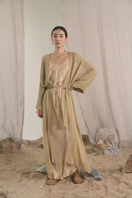 Rose Slip Dress - Champayne