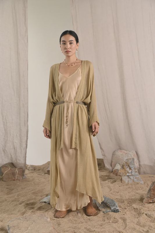 Rose Slip Dress - Champayne