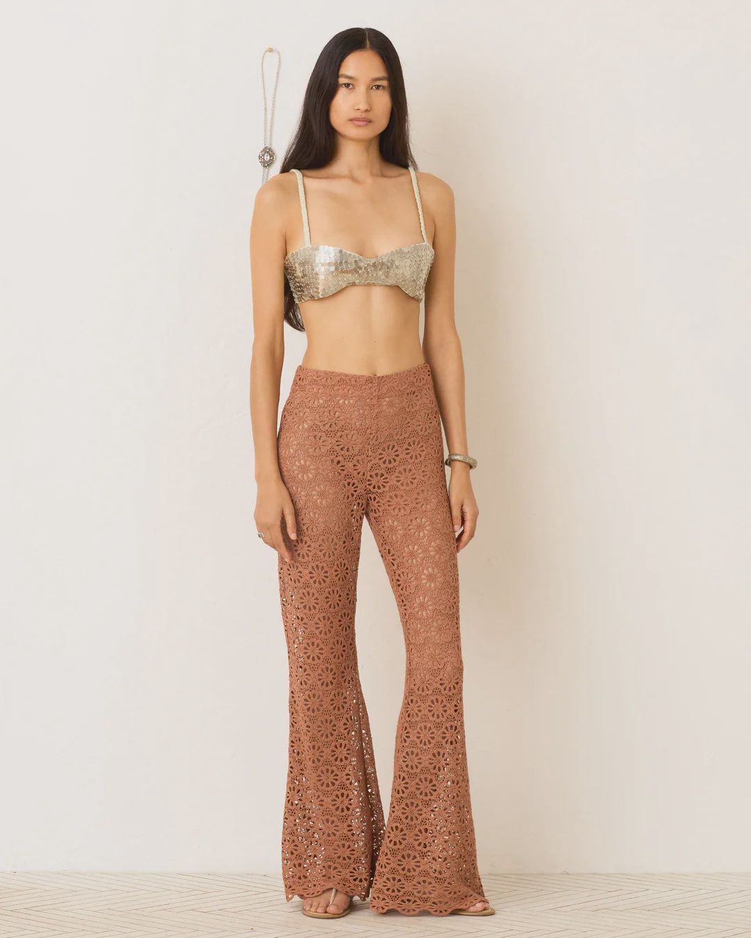 Farah Mocha Daisy Pant