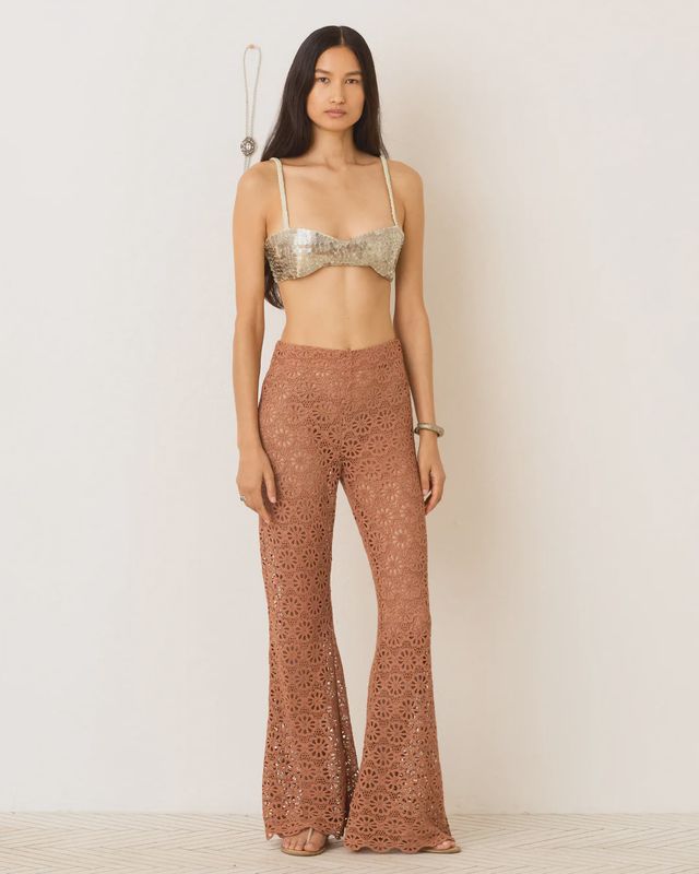 Farah Mocha Daisy Pant